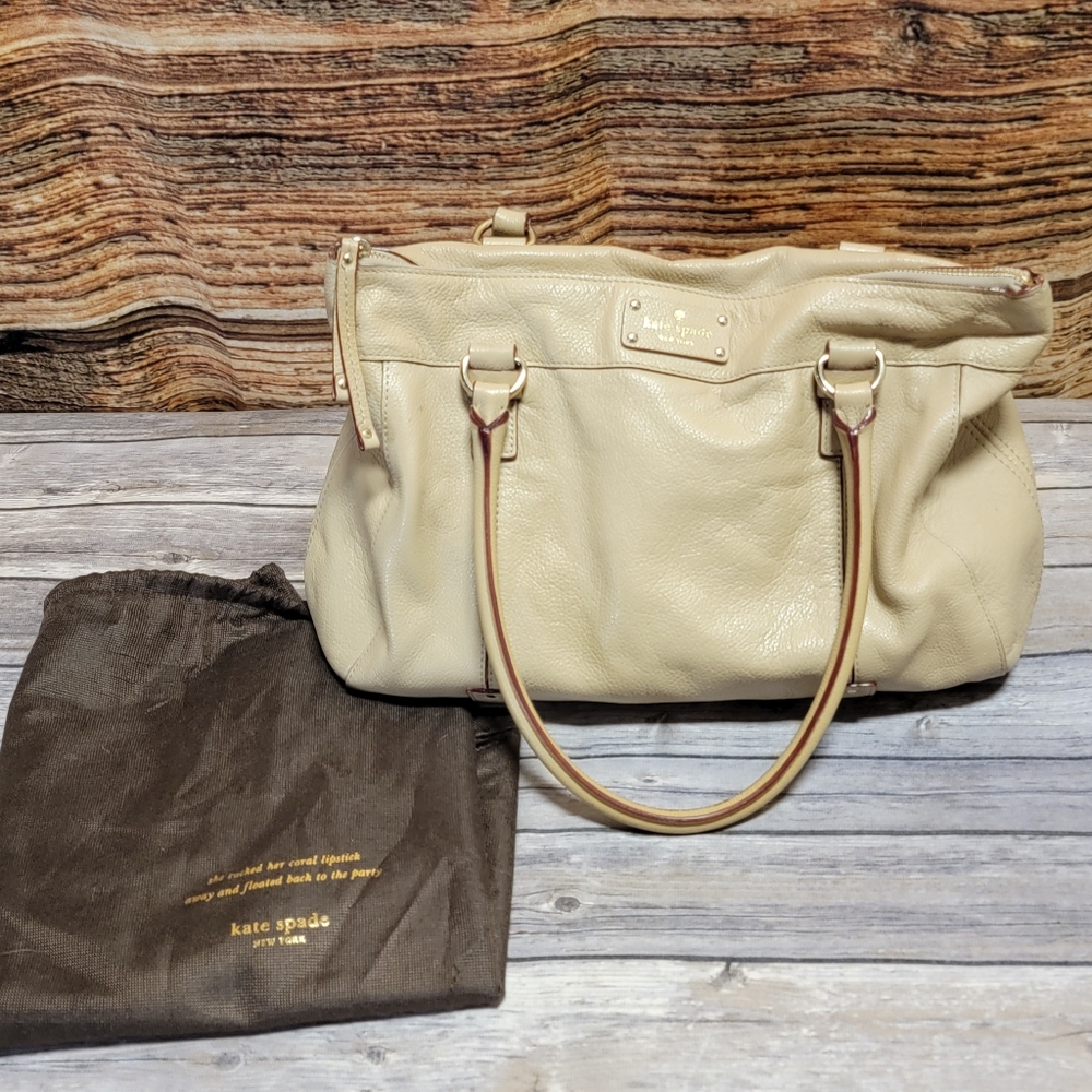 Kate Spade Large Satchel beige / tan